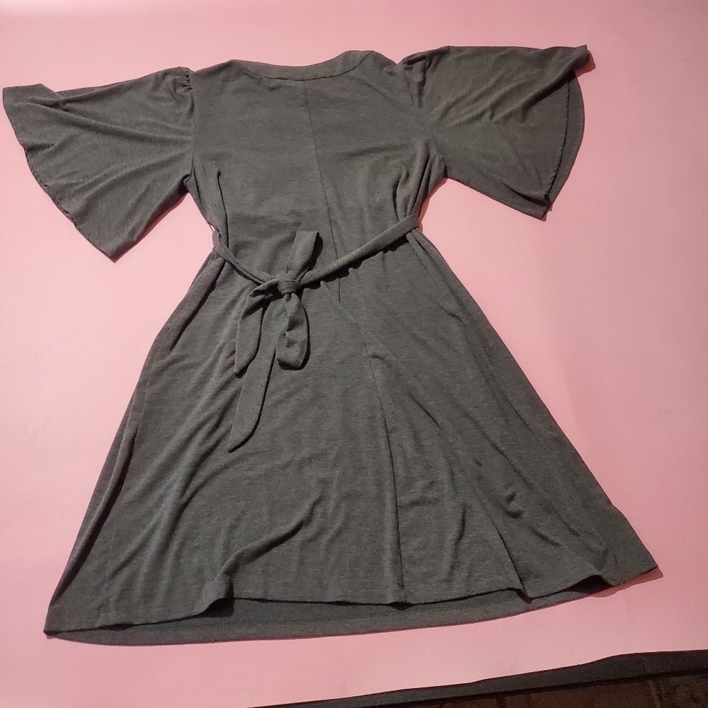 ICE Totally 2000s Y2K Vintage Statement Tie Belt Knit Dress Rhinestones Beads - Picture 5 of 6